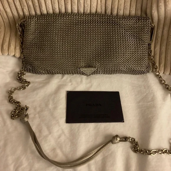 Prada silver mesh evening bag - Picture 10 of 12